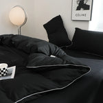 Modern Contrast Duvet & Pillowcase Set for Chic Style  Clean Vanilla Store