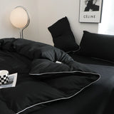 Modern Contrast Duvet & Pillowcase Set for Chic Style  Clean Vanilla Store