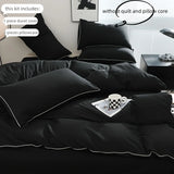 Modern Contrast Duvet & Pillowcase Set for Chic Style  Clean Vanilla Store