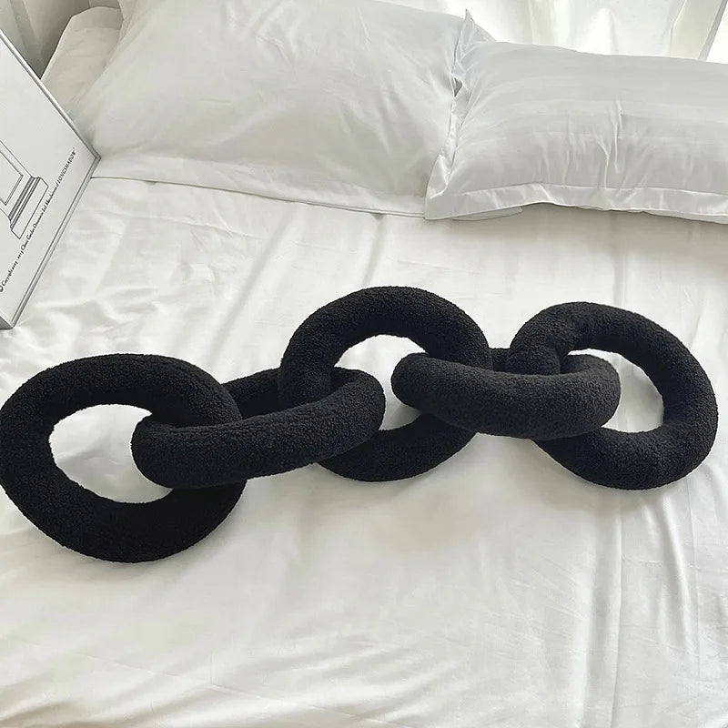 Chain Style Nordic Cotton Pillow Cushion - Unique Pattern  Clean Vanilla Store
