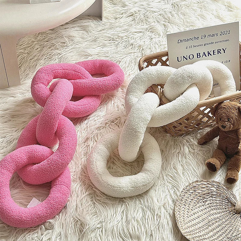 Chain Style Nordic Cotton Pillow Cushion - Unique Pattern  Clean Vanilla Store