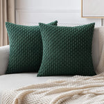 Cozy Corduroy Pattern Throw Pillow Cushion Cover  Clean Vanilla Store