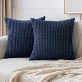 Cozy Corduroy Pattern Throw Pillow Cushion Cover  Clean Vanilla Store