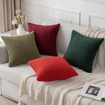 Cozy Corduroy Pattern Throw Pillow Cushion Cover  Clean Vanilla Store