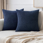 Cozy Corduroy Pattern Throw Pillow Cushion Cover  Clean Vanilla Store