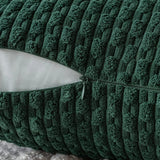 Cozy Corduroy Pattern Throw Pillow Cushion Cover  Clean Vanilla Store
