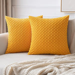 Cozy Corduroy Pattern Throw Pillow Cushion Cover  Clean Vanilla Store