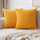 Cozy Corduroy Pattern Throw Pillow Cushion Cover  Clean Vanilla Store