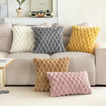 Pineapple Grid Turtle Pattern Plush Throw Pillow Cover  Clean Vanilla Store