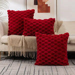 Pineapple Grid Turtle Pattern Plush Throw Pillow Cover  Clean Vanilla Store
