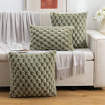 Pineapple Grid Turtle Pattern Plush Throw Pillow Cover  Clean Vanilla Store