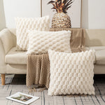 Pineapple Grid Turtle Pattern Plush Throw Pillow Cover  Clean Vanilla Store