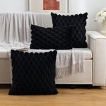 Pineapple Grid Turtle Pattern Plush Throw Pillow Cover  Clean Vanilla Store